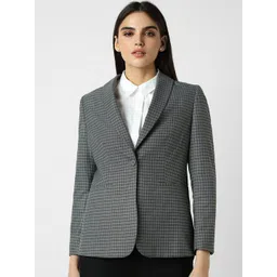 Van Heusen Woman Women Checked Single-Breasted Formal Blazer-picture-23