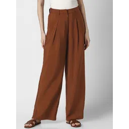 Van Heusen Woman Women Pleated Regular Fit Mid-Rise Trousers-picture-35