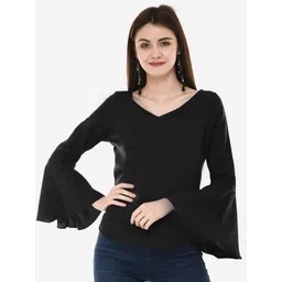V&M Bell Sleeve Crepe Top-picture-26