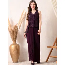 V&M Embroidered V-Neck Waistcoat & Skirt Co-Ords-picture-12