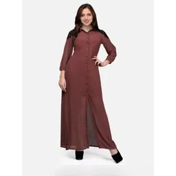 V&M Rust Georgette Maxi Dress-picture-22