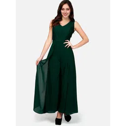 V&M Self Design V-Neck Basic Jumpsuit-picture-30