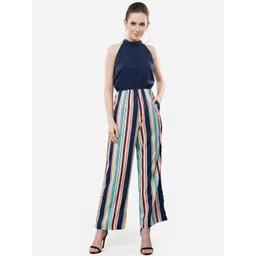 V&M Striped Halter Neck Basic Jumpsuit-picture-42