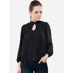 V&M Women Black Solid Top-picture-24