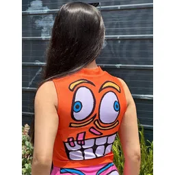 VANGULL Printed High Neck Top image 4