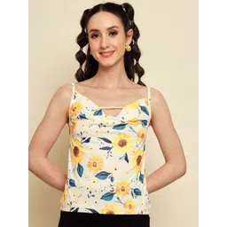 VANGULL Women Floral Printed Shoulder Straps Top-picture-13