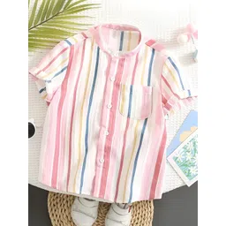 vani couture Boys Shirt Checkered, Printed Casual Short Sleeve Shirts Pack of 2-picture-10