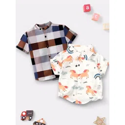 VANI COUTURE Pack of 2 Polycotton Printed Shirts-picture-32