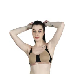 VANILA Colourblocked Sports Bra Full Coverage-picture-39