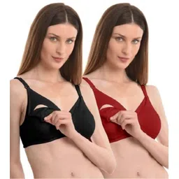 vanila Pack of 2 Women Maternity/Nursing Non Padded Bra-picture-29