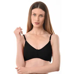 VANILA Women Black & Mauve Pack of 2 Solid Everyday Full Coverage Bra-picture-28