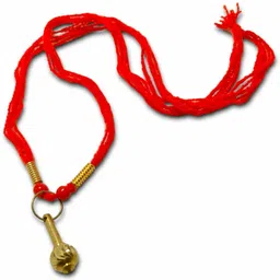 vanishree world God Hanuman Gada Pendant for Men & Women Bajrang Bali Gada Health & Wealth Gold-plated Brass Locket Set-picture-21