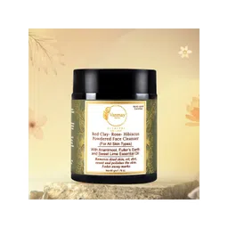 VANMAY SUTRAS Red Clay-Rose-Hibiscus Powdered Face Cleanser For Skin Nourishment - 50 g-picture-21