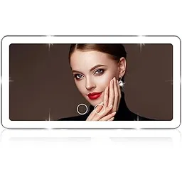 Vanmirr Car Sun Visor Inside Vanity Mirror With LED Lights - 3 Modes, 80 LEDs, Rechargeable, Dimmable Touch Control, Universal Fit-picture-31