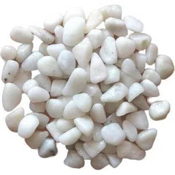 Stone Decorative Aquarium and Vase Fillers Pebbles for Garden & Home Decor Colour White Polished, Painted Asymmetrical Marble Pebbles-image-10