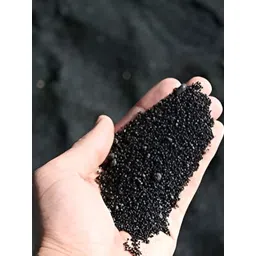 VANNEF Black Glossy Garden Accessories Aquarium Sand image 1