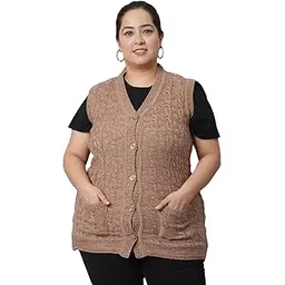 vanya Women Solid Plus Size Sweater in Multicolor|3084-picture-26