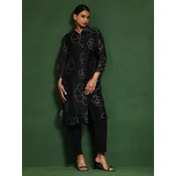 Varanga Black Kurta image 5