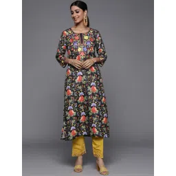 Varanga Black Printed Straight Kurta-picture-27