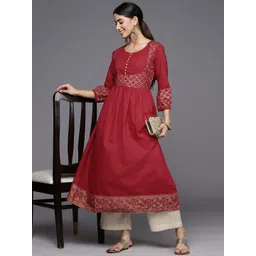 Varanga Ethnic Motifs Printed Cotton Kurta-picture-39