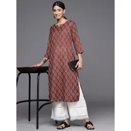 Varanga Floral Printed Cotton Kurta-picture-24