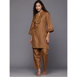 Varanga Fringed Detailed Pure Cotton Co- Ord Set-picture-30