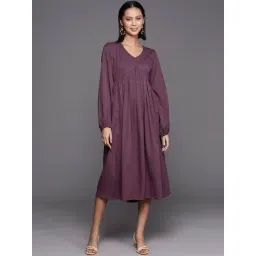 Varanga Purple A-Line Dress-picture-32