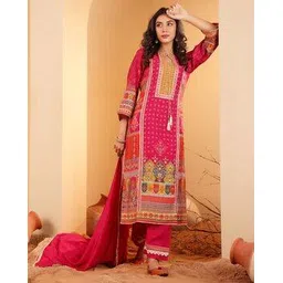 varanga Self-design Straight Kurta Set-picture-14