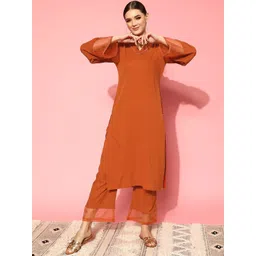 Varanga Straight Kurta With Trousers Set-picture-16