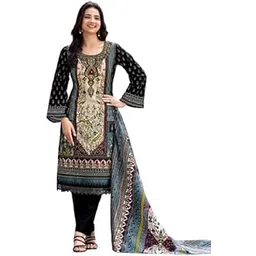 varanga Women Ethnic Floral Mirror Embroidered Pakistani Kurta With Trouser & Dupatta-picture-11