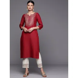 Varanga Women Ethnic Motifs Embroidered Gotta Patti Kurta-picture-31