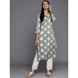 Varanga Women Ethnic Motifs Printed Block Print Kurta-picture-12