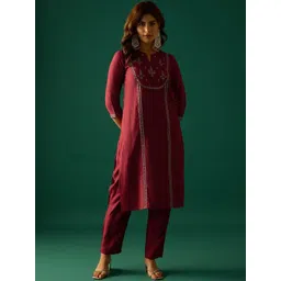 Varanga Women Ethnic Motifs Printed Kurta with Trouser & Dupatta-picture-41