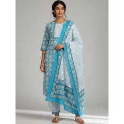 Varanga Women Ethnic Motifs Printed Regular Kurta with Patiala & With Dupatta-picture-15