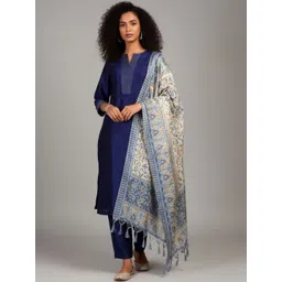 Varanga Women Ethnic Motifs Regular Thread Work Kurta with Trousers & With Dupatta-picture-33