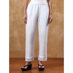 Varanga Women Lace Ethnic Palazzos-picture-11