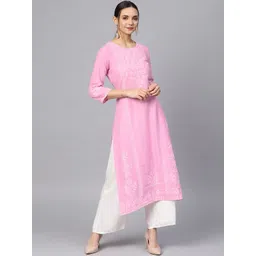 Varanga Women Pink Ethnic Motifs Printed Kurta-picture-14