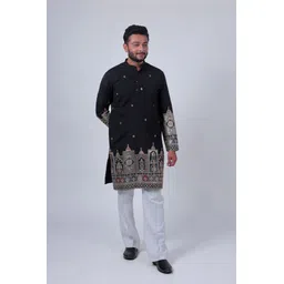 varbandhan Men Embroidered Viscose Rayon Straight Kurta-picture-17