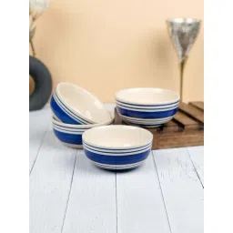 VarEesha Green & Blue Ceramic Small Serving Bowl (0.35 L) - Set of 4-picture-13