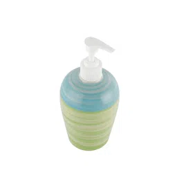 VarEesha Green & Blue Printed Ananda Ceramic Soap Dispenser image 5