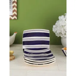 VarEesha Indigo Blue Ceramic Square Quarter Plates - Set of 4-picture-27