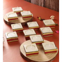 vareesha Multicolour Ceramic (Pack of 12) Tea Light Holders-picture-13