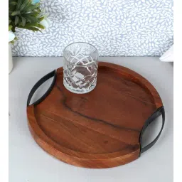 Wooden Round Serving Tray by VarEesha-picture-31