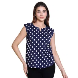 Varenyam Polka Dot Printed Regular Top-picture-30