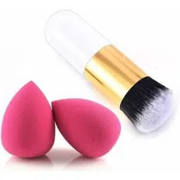varfax Round Foundation Makeup Brush 2 Beauty Blender puff Combo-picture-14