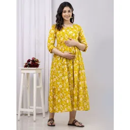 VARICOS Women Floral Printed Tiering Maternity Anarkali Kurta-picture-15