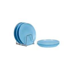 Varmora Polypropylene Blue Plastic Dinner Plate - Set of 6-picture-27