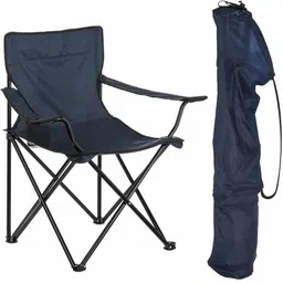 varnee Portable Folding Chair with Arm Rest Cup Holder and Carrying Foldable Steel, Polyester Inversion Chair-picture-33