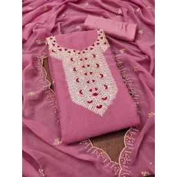 VARNI FABRICS Embroidered Unstitched Dress Material-picture-41