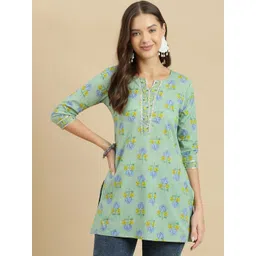 Varun Handicraft Floral Print Cotton Top-picture-32